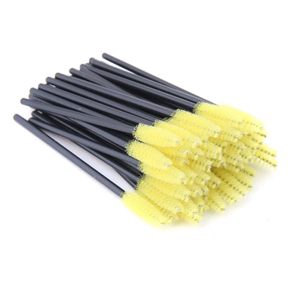 5/50 peças de pincéis para cílios postiços, ferramentas para extensão de cílios, pincel para sobrancelhas, aplicadores de rímel, escovas para cílios, ferramenta cosmética