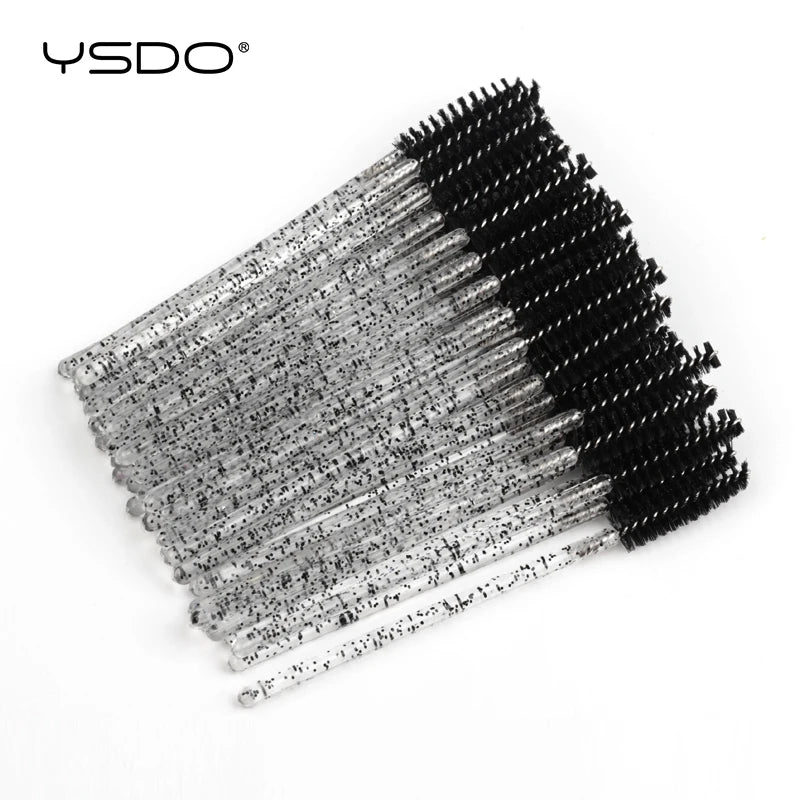 5/50 peças de pincéis para cílios postiços, ferramentas para extensão de cílios, pincel para sobrancelhas, aplicadores de rímel, escovas para cílios, ferramenta cosmética