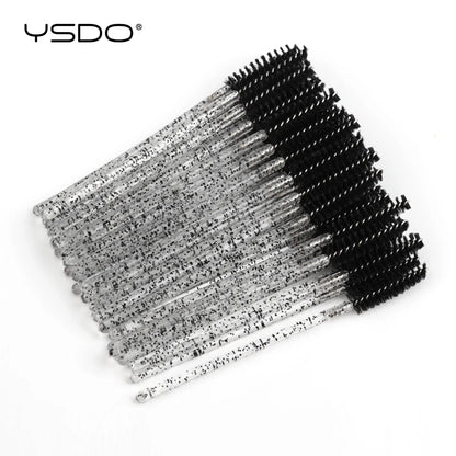 5/50 peças de pincéis para cílios postiços, ferramentas para extensão de cílios, pincel para sobrancelhas, aplicadores de rímel, escovas para cílios, ferramenta cosmética