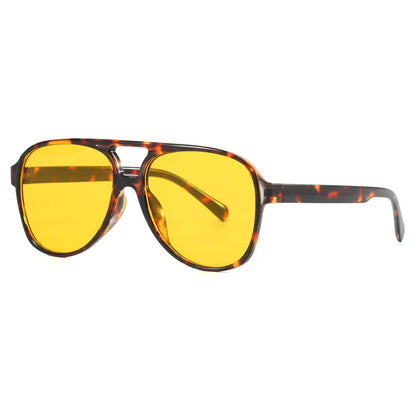 Protective Glasses Fashion Large Frame Square Women Sunglasses Colorful Lens Gradient Sun Glasses Outdoor Casual Eyewear UV400