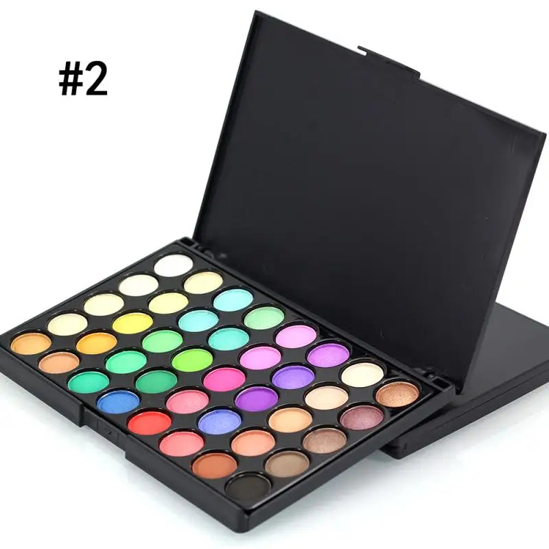 Paleta de Sombras Glitter com 40/74/78 Cores, Acabamento Matte, À Prova D'Água e Longa Duração - Kit de Maquiagem Feminina - Ferramentas para Moda
